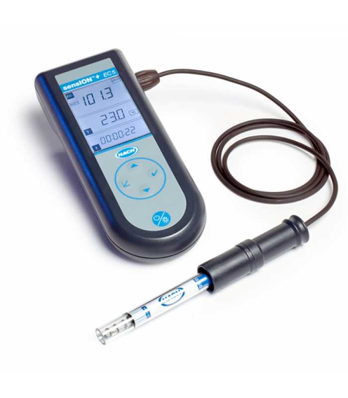 Hach Sension+ EC5 [LPV3560.97.0002] Portable Conductivity / TDS Meter Field Kit with 3 Poles Platinum Cell for General Purpose